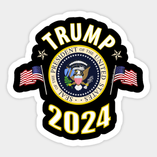 Trump 2024 Presidential Seal Design Sticker